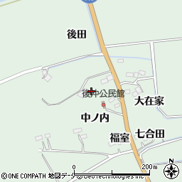 宮城県角田市横倉打越周辺の地図