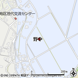 新潟県新発田市野中周辺の地図