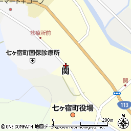 七ヶ宿町役場周辺の地図