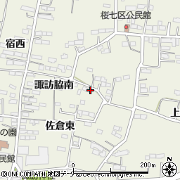 宮城県角田市佐倉諏訪脇南111周辺の地図