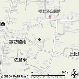宮城県角田市佐倉諏訪脇南142周辺の地図