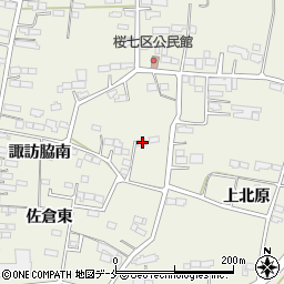 宮城県角田市佐倉諏訪脇南140-2周辺の地図
