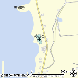 相川温泉夫婦岩の湯めおと周辺の地図
