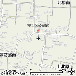 宮城県角田市佐倉諏訪脇南134周辺の地図