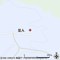 宮城県角田市藤田（是入）周辺の地図