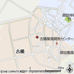 新潟県新発田市古楯周辺の地図