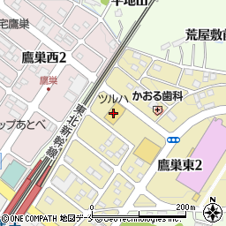 ツルハドラッグ白石東店周辺の地図
