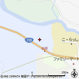 宮城県刈田郡七ヶ宿町松原周辺の地図