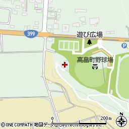 高畠町役場　斎場周辺の地図