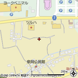 山形県高畠町（東置賜郡）泉岡周辺の地図