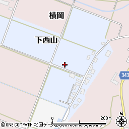 新潟県新発田市下西山周辺の地図