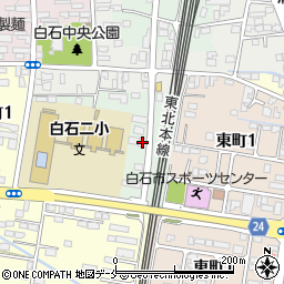 宮城県白石市白石沖6-1周辺の地図