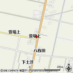 宮城県角田市佐倉萱場上周辺の地図
