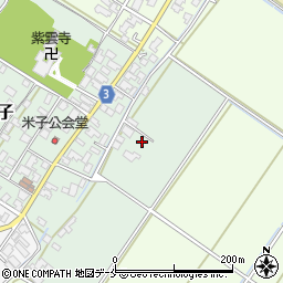 新潟県新発田市米子周辺の地図