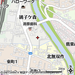 宮城県白石市銚子ケ森周辺の地図