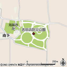 吉田浜防災公園周辺の地図
