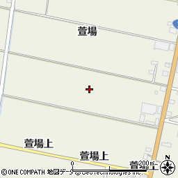 宮城県角田市佐倉萱場周辺の地図