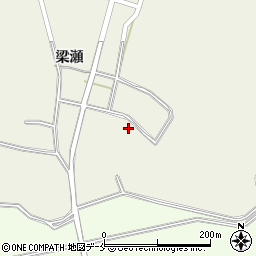 宮城県角田市岡（長峰）周辺の地図