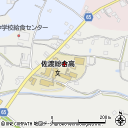 新潟県立佐渡総合高等学校　教務室周辺の地図
