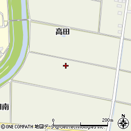 宮城県角田市佐倉（高田）周辺の地図