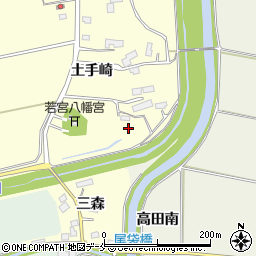 宮城県角田市花島川端周辺の地図