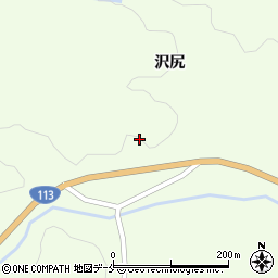 宮城県角田市高倉沢尻周辺の地図