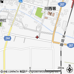 山形県東置賜郡川西町上小松1792周辺の地図