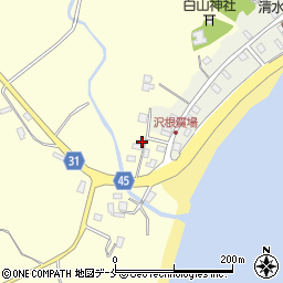 新潟県佐渡市沢根632周辺の地図