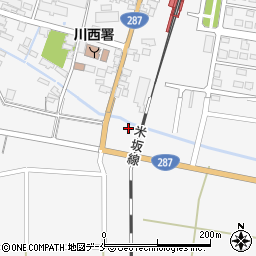 山形県東置賜郡川西町上小松1822周辺の地図