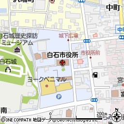 市役所周辺の地図