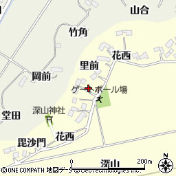 宮城県角田市花島（里前）周辺の地図