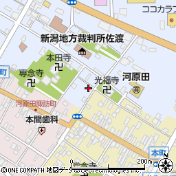 新潟県佐渡市中原375周辺の地図