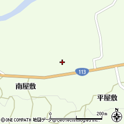 宮城県白石市福岡蔵本原屋敷周辺の地図