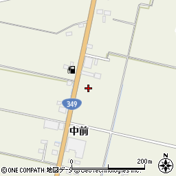 宮城県角田市佐倉中前周辺の地図