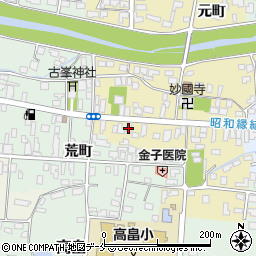 日本麻雀道連盟高畠支部道場周辺の地図