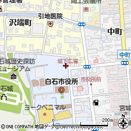 城下広場トイレ周辺の地図