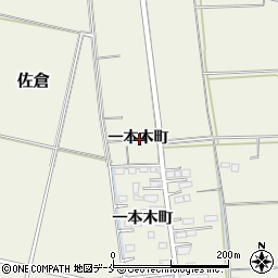 宮城県角田市佐倉一本木町周辺の地図