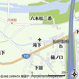 宮城県白石市福岡蔵本下り川二番周辺の地図