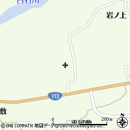 宮城県白石市福岡蔵本細野周辺の地図