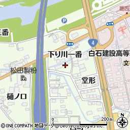 宮城県白石市福岡蔵本堂形102-3周辺の地図