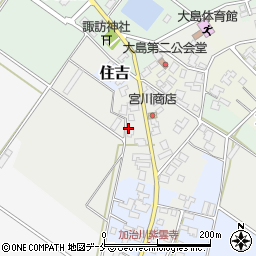 新潟県新発田市中島周辺の地図