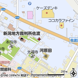 新潟県佐渡市中原475周辺の地図