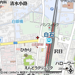白石うーめん処 なかじま 駅前店周辺の地図