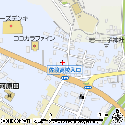 新潟県佐渡市中原598周辺の地図