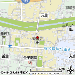 元町自治公民館周辺の地図