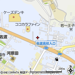 新潟県佐渡市中原592周辺の地図