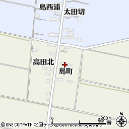 宮城県角田市佐倉島町周辺の地図