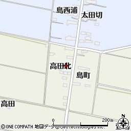 宮城県角田市佐倉高田北周辺の地図