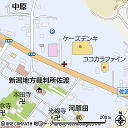新潟県佐渡市中原472周辺の地図