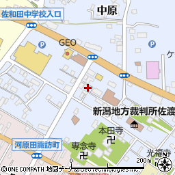 新潟県佐渡市中原340周辺の地図